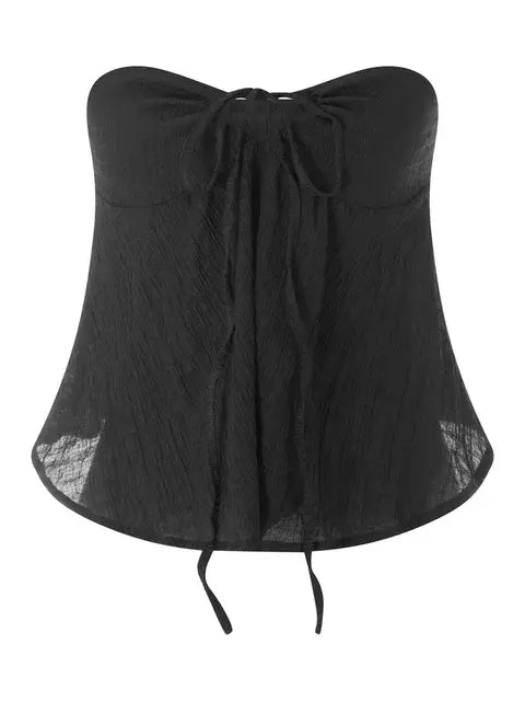 Rashelle Ruched Strapless Tube Top