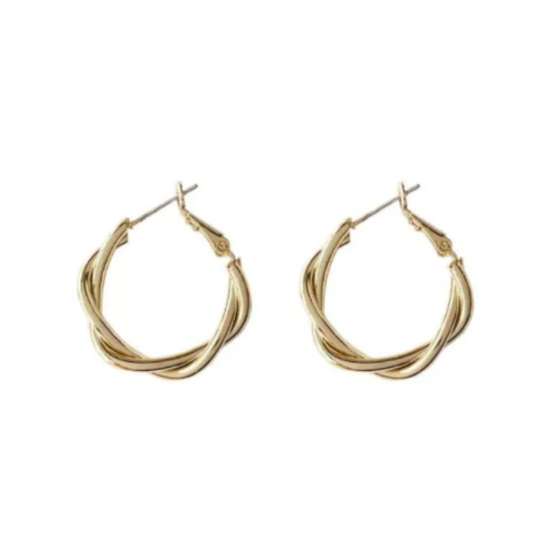 Jade Turn Hoop Earrings