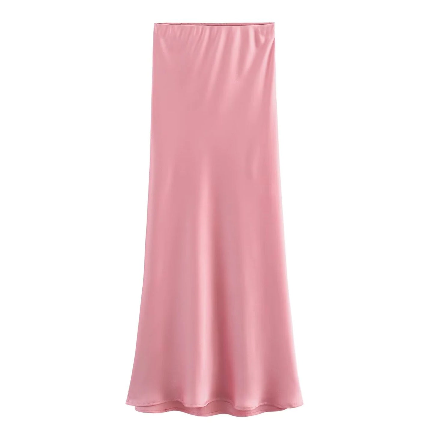 Kaylie Satin Midi Skirt