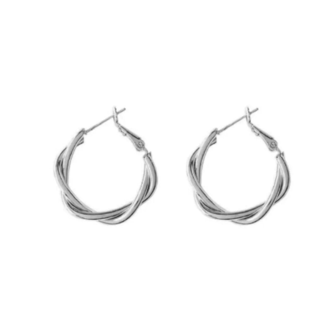 Jade Turn Hoop Earrings