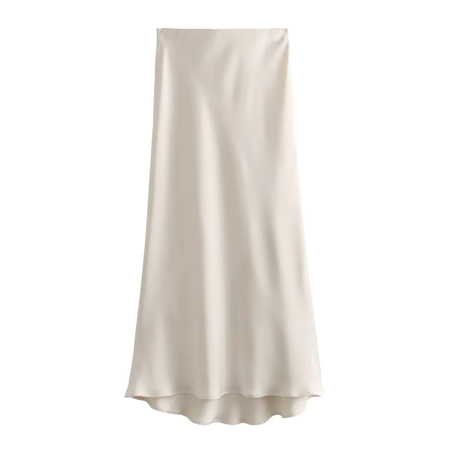 Kaylie Satin Midi Skirt