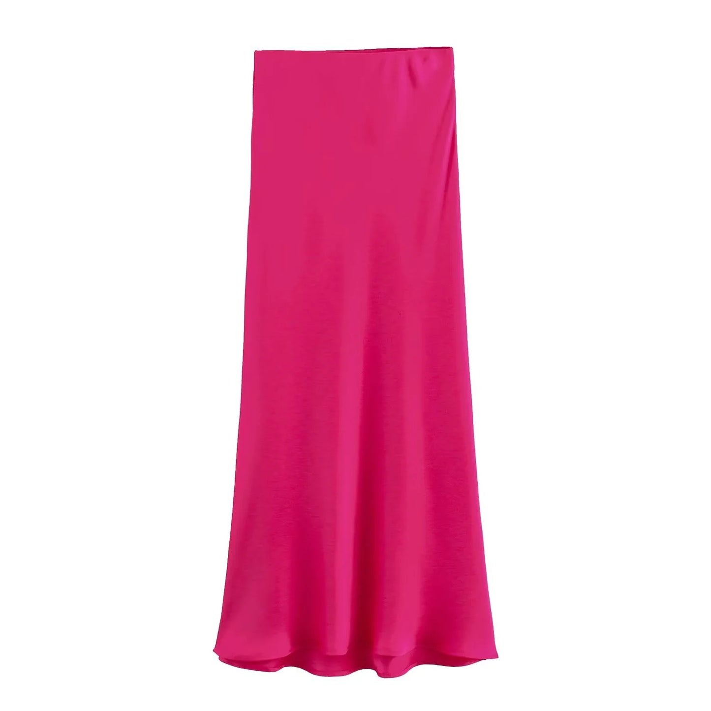 Kaylie Satin Midi Skirt